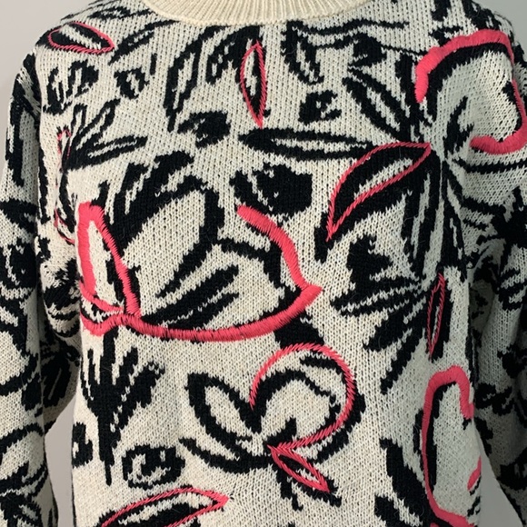 By Anthropologie Floral Pop Embroidered Sweater Size: XS - Picture 2 of 10